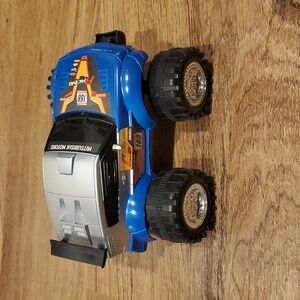 Blue and Silver Toy Monster Truck